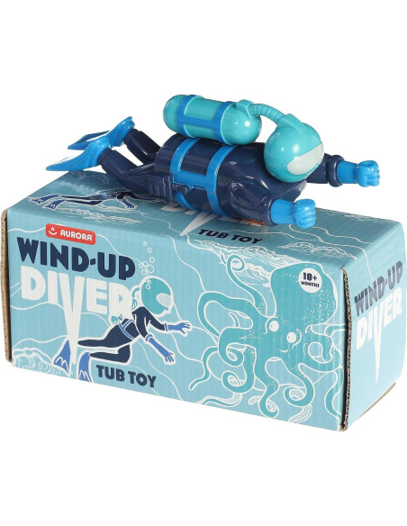 Juguete de Buceador de Cuerda Aurora Toys - Azul 8.9 cm Juguete de Buceador de Cuerda Aurora Toys - Azul 8.9 cm