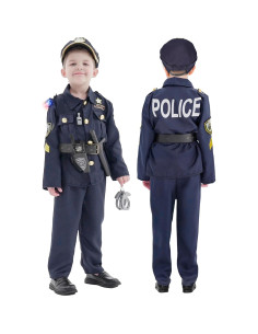 Disfraz de Policía para Niños 5-7 Años con Accesorios 2