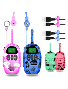 Walkie Talkies Recargables KidzAdventure 2 Paquete 4.83 KM Alcance