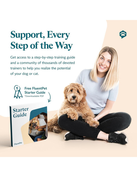 Alfombra de Botones FluentPet HexTile Blanco - Entrenamiento para Perros