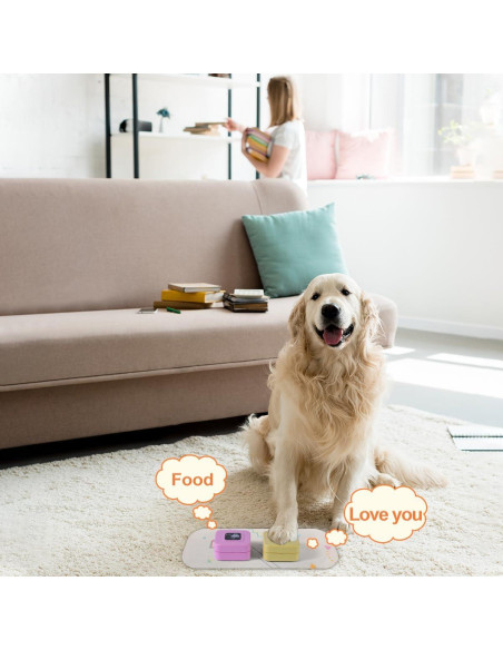 Botón de Habla para Perros ENTA - Paquete de 4 Colores