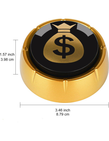 Botón Hablante Mealivos BT1005 Rojo y Negro 8.8cm