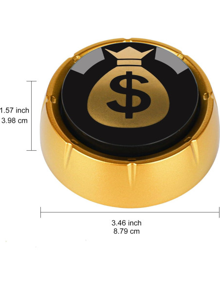 Botón Hablante Mealivos BT1005 Rojo y Negro 8.8cm