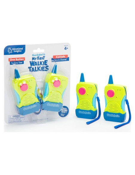 Walkie Talkies para Niños GeoSafari Jr. 2-Pack - 90m