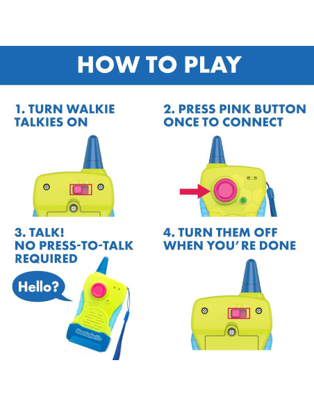 Walkie Talkies para Niños GeoSafari Jr. 2-Pack - 90m