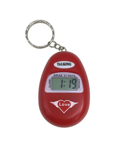 Reloj de Llavero VISIONU que Habla en Español con Alarma Roja