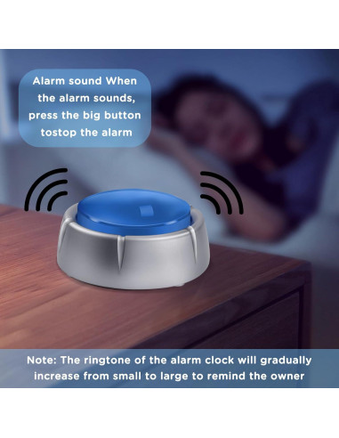 Reloj Botón Hablante Awaiymi Digital para Ciegos Azul