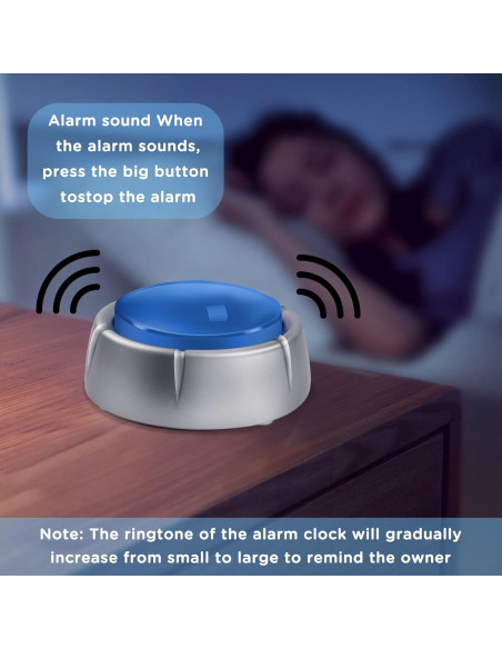 Reloj Botón Hablante Awaiymi Digital para Ciegos Azul