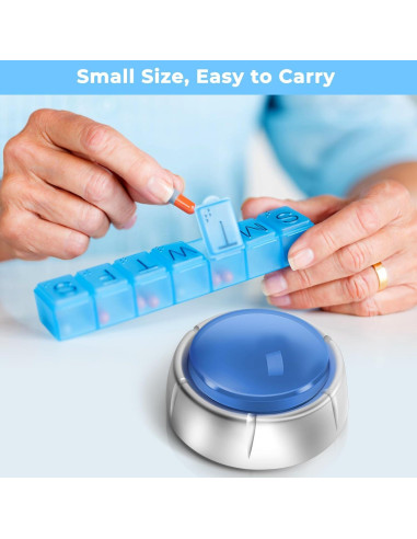 Reloj Botón Hablante Awaiymi Digital para Ciegos Azul