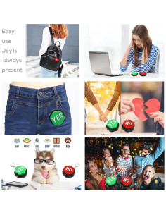 Juego de 2 Timbres Portátiles Sí y No ANLIKY - Sonido Claro 2