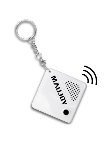 Reloj Hablante MAUJOY para Ciegos - Llavero Compacto Blanco