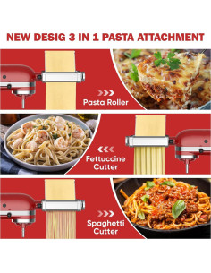 Accesorio de Pasta 3 en 1 Gvode para Batidora Kitchenaid 2