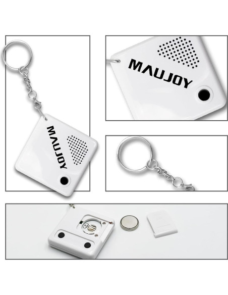 Reloj Hablante MAUJOY para Ciegos - Llavero Compacto Blanco