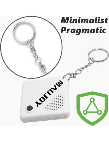 Reloj Hablante MAUJOY para Ciegos - Llavero Compacto Blanco