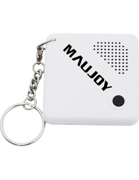Reloj Hablante MAUJOY para Ciegos - Llavero Compacto Blanco