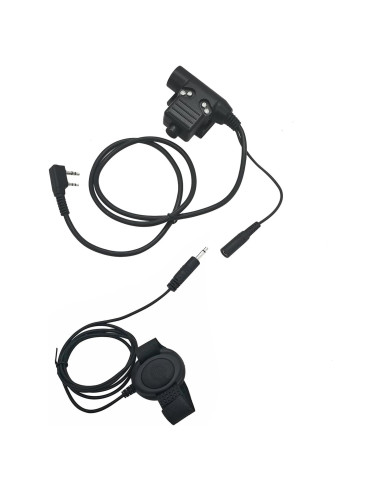 Botón de Pulsar para Hablar U94 Renastar 3.5mm para Kenwood Baofeng