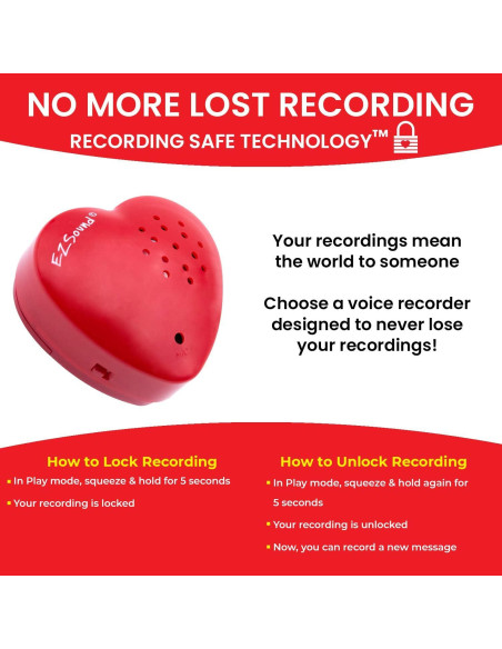 Grabadora de Voz EZSound para Peluches - Paquete de 2, 30 seg