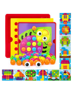 Juguete de Arte con Botones AluAbi 61 Piezas 20.5x22cm