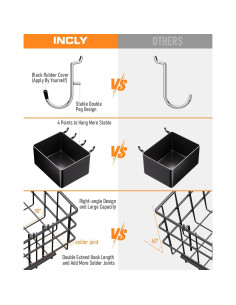 Kit Organizador de Accesorios para Tablero de Clavos INCLY 238 Piezas 2