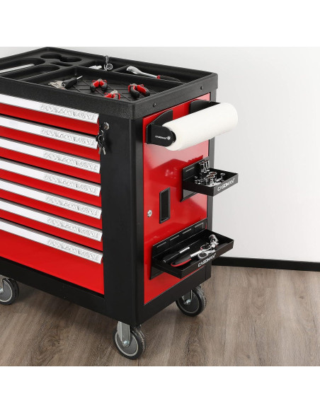 Estante Magnético CASOMAN 4 Piezas Negro Acero Inoxidable