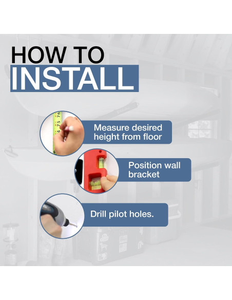 Estante de Almacenamiento para 2 Kayaks StoreYourBoard - Montaje en Pared