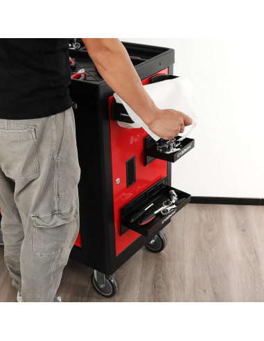 Estante Magnético CASOMAN 4 Piezas Negro Acero Inoxidable