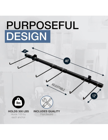 Soporte de Sillas Plegables StoreYourBoard Triple - 136 kg