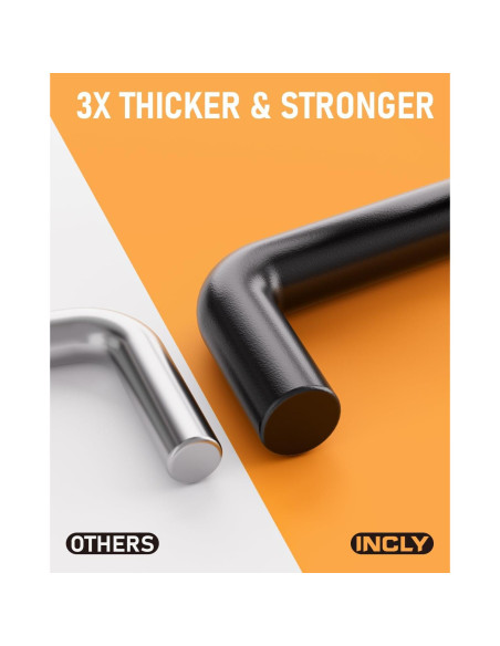 Ganchos de Tablero de Clavos INCLY 60 Piezas 5-15 cm Alta Resistencia