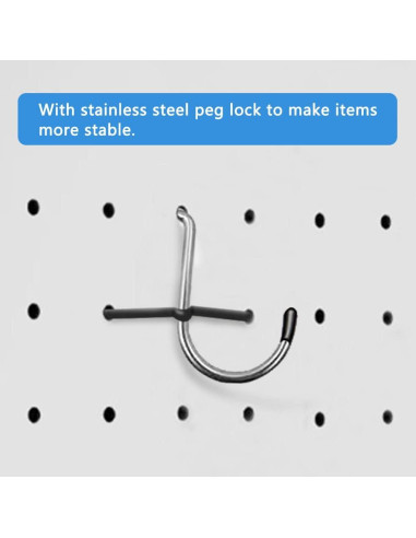 258 Ganchos para Tablero Perforado Dobures - Accesorios de Almacenamiento