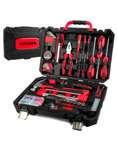 Kit de Herramientas Manuales 138 Piezas KITLUCK para Hogar y Auto