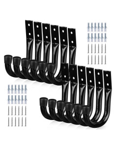 Ganchos de Almacenamiento para Garaje SWANLAKE 12 Piezas Metal