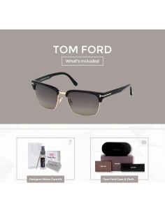 Gafas de sol Tom Ford FT0367 River para hombres + Kit de limpieza 2