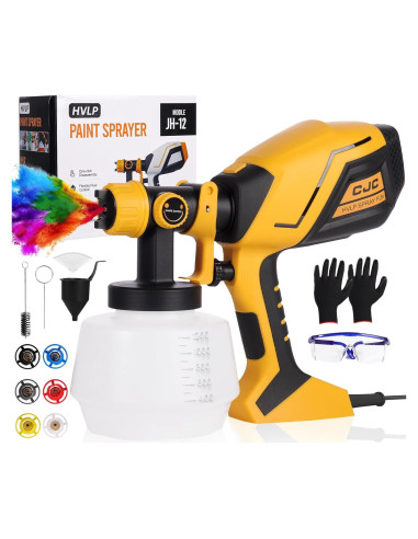 Pulverizador de Pintura CJC N33-104-1899 750W 1200ml Amarillo