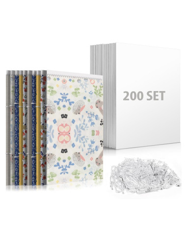 Set de 200 Tableros Organizadores de Tela XINGTS 19.05x26.67cm