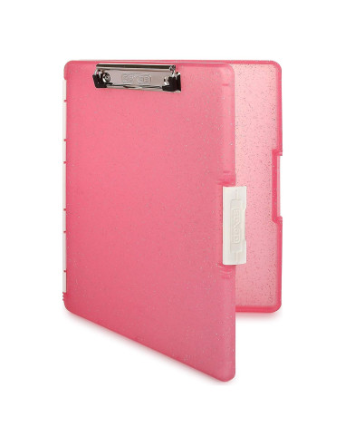Clipboard Dexas Slimcase 2 con Almacenamiento Rosa A4
