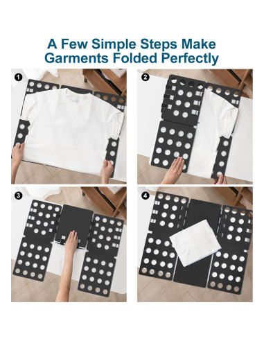 Tabla de Doblado de Camisas Sealegend V1 Plástico Negro