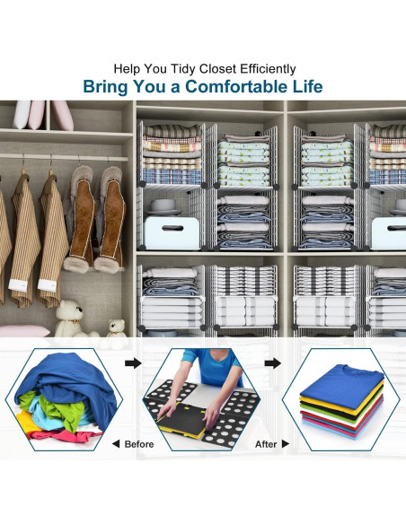 Tabla de Doblado de Camisas Sealegend V1 Plástico Negro