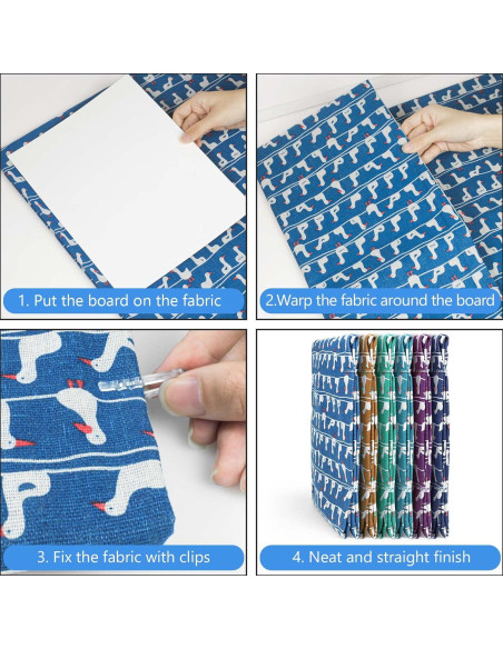 Tableros de Respaldo de Tela Harhana - 100 Unidades 21.6x27.9 cm