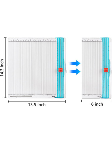 Cortadora de Papel Ecraft 12x12 cm con Tablero de Puntuación
