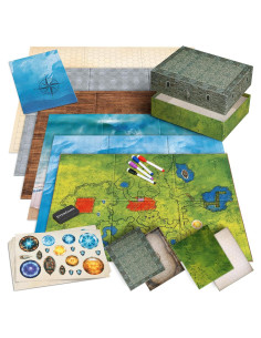 10 Tapetes de Juego DND EverGame 22x26 cm + 140 Stickers