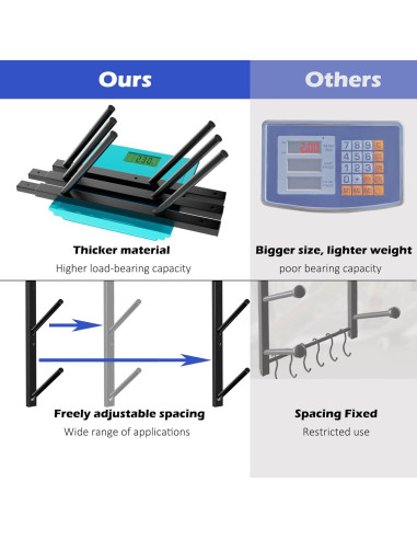 Soporte de Pared Lhysn para Skateboard 6 Capas 89.81kg