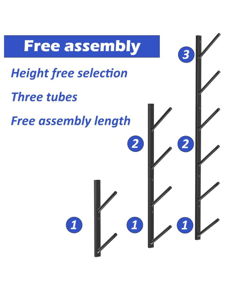 Soporte de Pared Lhysn para Skateboard 6 Capas 89.81kg