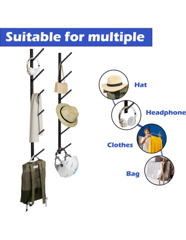 Soporte de Pared Lhysn para Skateboard 6 Capas 89.81kg