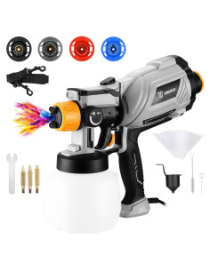 Pulverizador de pintura DEKOPRO 1000W 1200ml fácil limpieza