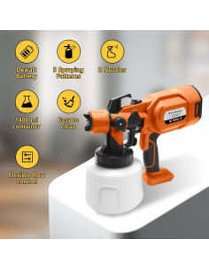 Pulverizador de pintura inalámbrico Xpersoul SP-01 1400ml 2