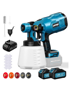 Pulverizador de pintura inalámbrico LDHTHOPI 1000W 1200ml 5 boquillas