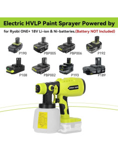 Pulverizador de pintura HVLP HaopkZapyr 200W 1000ml Inalámbrico 2