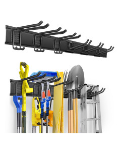 Organizador de Herramientas de Jardín WEZAFO 120 cm con 6 Ganchos