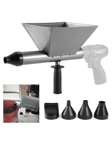 Pistola de Mortero Eléctrica DUXINN 1.30 kg con 4 Boquillas