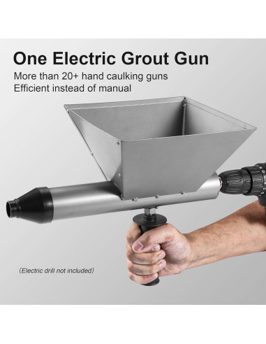 Pistola de Mortero Eléctrica DUXINN 1.30 kg con 4 Boquillas